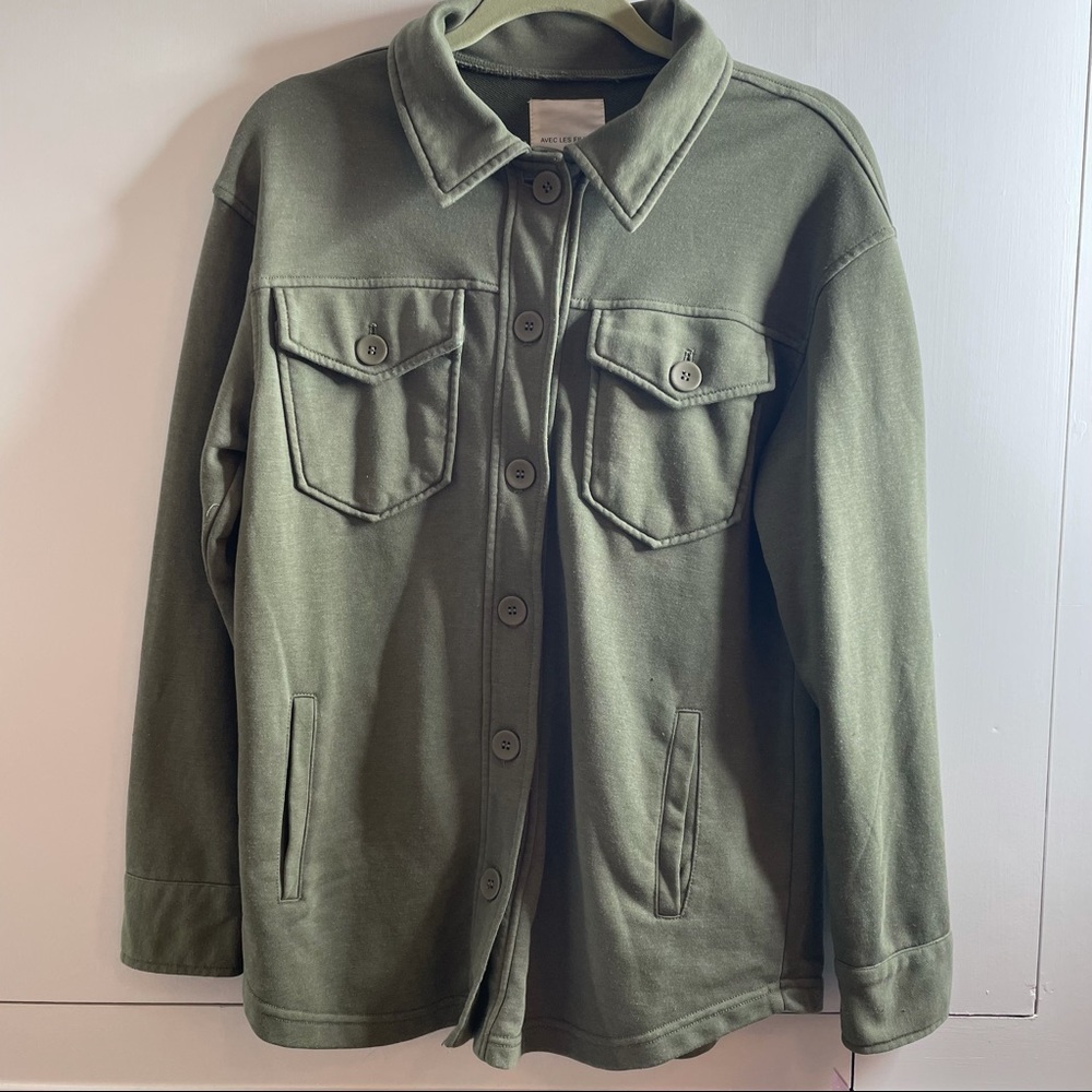 NWT Avec Les Filles Shirt Jacket